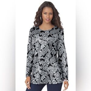 Roamans Plus Size Ultimate Tee 2X 26/28